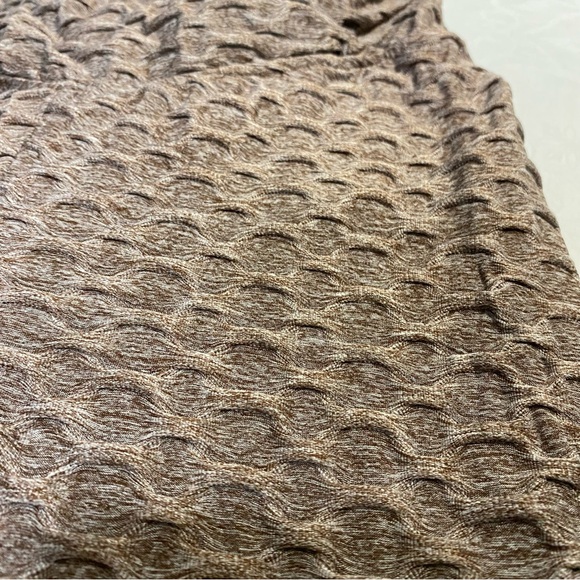 Scrunch Butt Leggings Hide Cellulite Patterned Textured Small Women’s Tan Brown - Picture 6 of 10